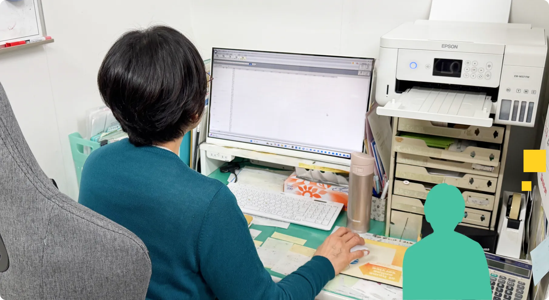 経理さんの写真